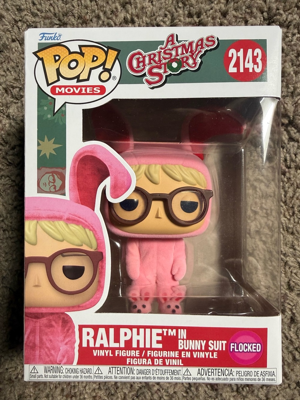 Funko Pop! Ralphie in Pink Bunny Suit Flocked Vinyl Figure (Pink)